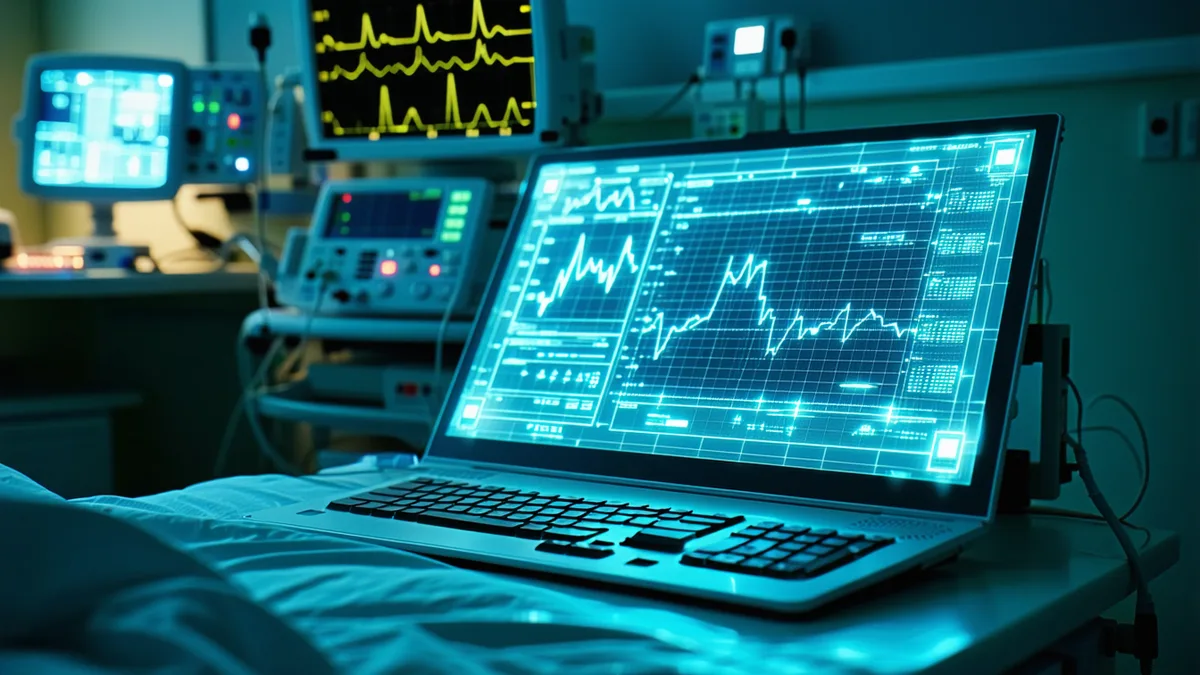 Hospital bedside technology environment with clinical computing equipment